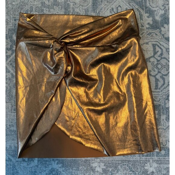 Skims Signature Swim Sarong Bronze Penny Mini Skirt XL Women's Cover Up - Picture 3 of 8